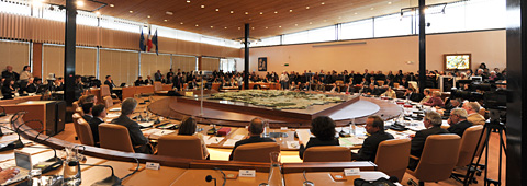 L'Assemblée départementale lors d'une séance plénière L'Assemblée départementale lors d'une séance plénière