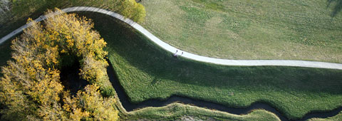 Espace naturel vue du ciel