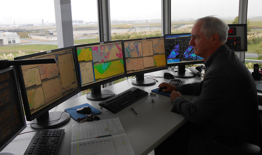 François Marquinez au centre Météo France d'Athis-Mons ©DR