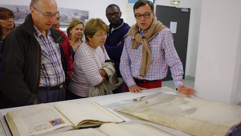 Visite des Archives départementales aux Journées du Patrimoine.