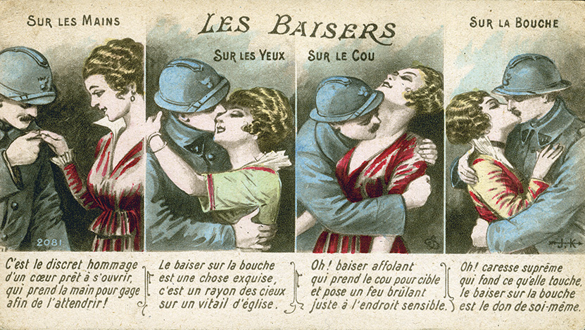 Les baisers du Poilu, 1914-1918. - Arch. dép. Essonne, collection privée