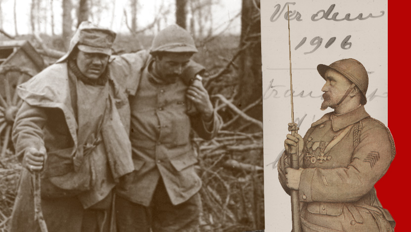Verdun, 1916. - Arch. dép. Essonne (montage)