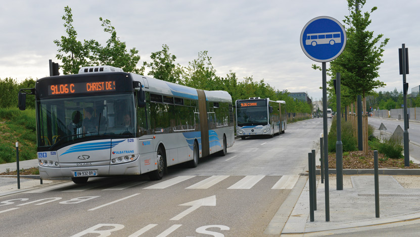 Le bus 91.06 sur le plateau de Saclay©DR