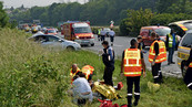 Intervention sur un accident de la route