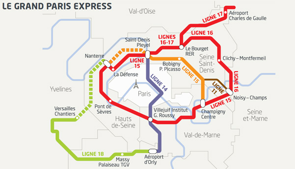 Plan du Grand Paris Express