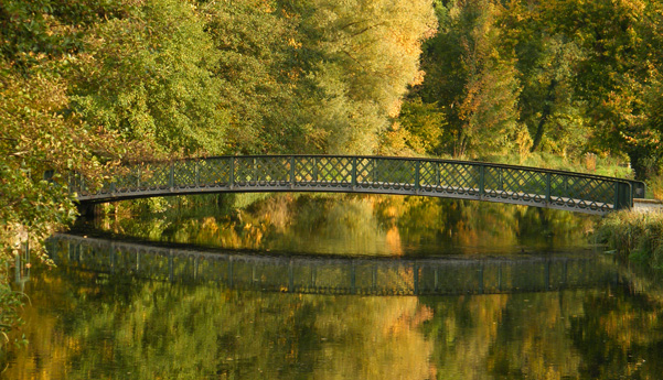 Le pont des reflets à Boutigny-sur-Essonne