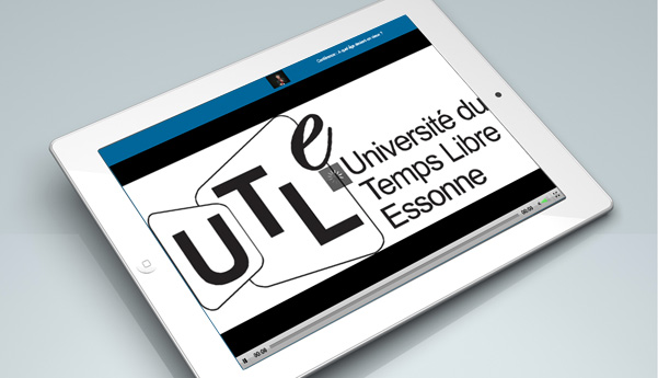 Interface de streaming de la plateforme de l'Université du temps libre de l'Essonne